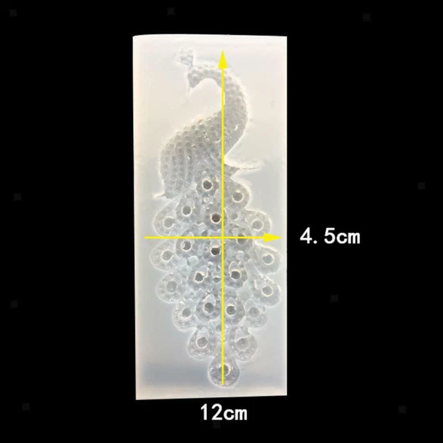 Zum Selbermachen Pfau Zucker Silikon Formen Kuchen Dekor Backen Schokolade Seife Formen 3D 3