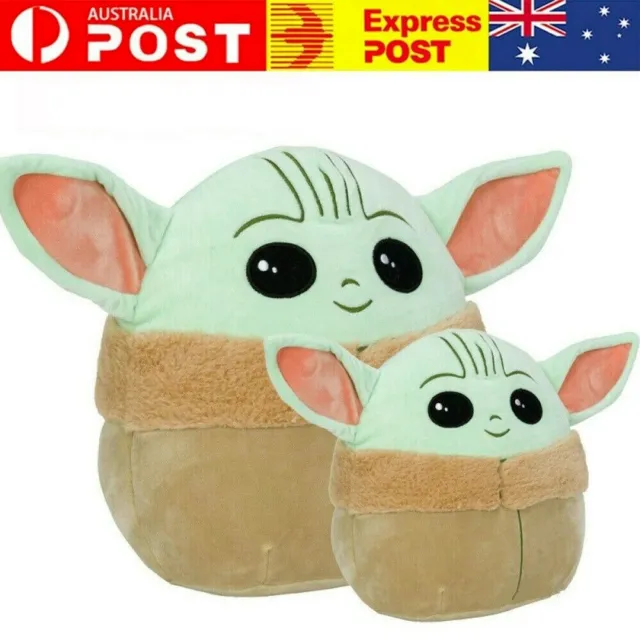 New 5"/10" Squishmallows Plush Stuffed Toys Baby Yoda The Child Pillow Gift AU
