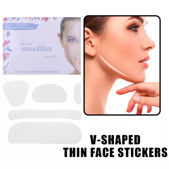 160Pcs Face Neck Eye Lifter Sticker Facial Slimming Tape Wrinkle Removal Tape