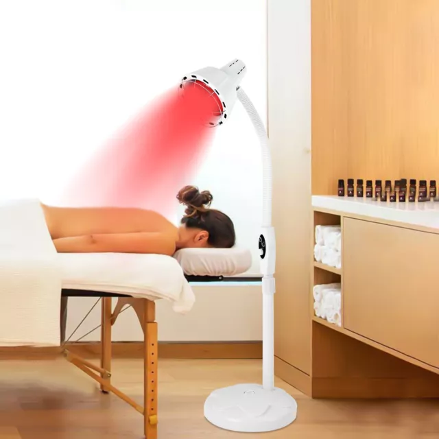 275W luz roja lámpara infrarroja lámpara de calor lámpara de luz roja, lámpara de terapia con soporte