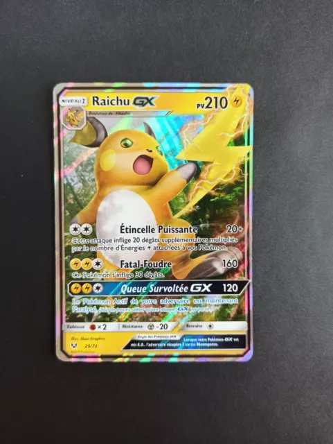 Carte Pokémon Raichu GX 29/73 - Légendes Brillantes - FR