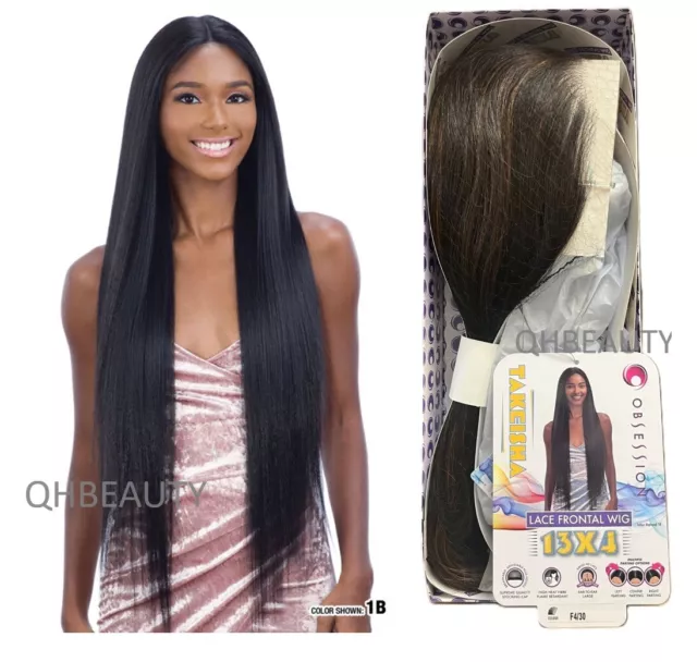 Obsession Synthetic Swiss HD Lace Front Free Part Long Yaki Hair Wig - TAKEISHA