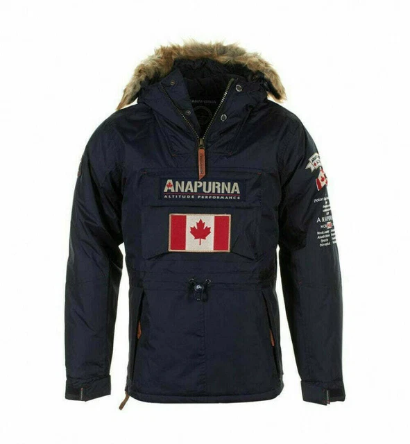 Veste Homme Anapurna Geographical Norway - Taille M Bleue - Modèle Verana - Neuf Avec étiquettes