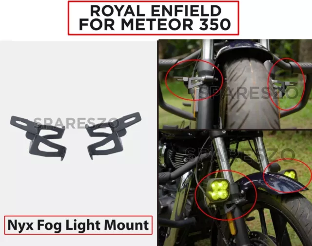 Royal Enfield "Soporte de luz antiniebla Nyx" para Meteor 350cc con envío...