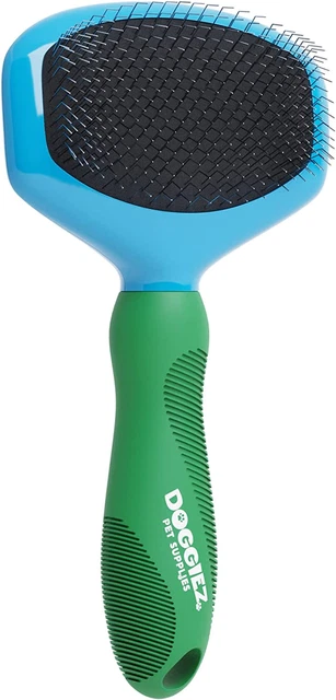 Doggiez Pet Supplies - Slicker Wire Pin Dog Brush with Comfort Grip Handle - Cat
