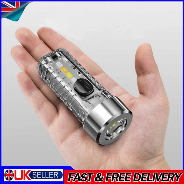 Waterproof Keychain Flashlight Portable Flashlight 3 Gears for Outdoor Emergency