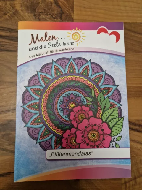 Malbuch Für Erwachsene NEU | 10x Blütenmandalas | Ideen Mit Herz K.Jittenmeier