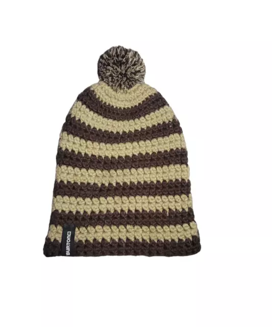 Burton Trope Beanie Pom Pom Knit Hat Ski Snowboarding Winter OSFM