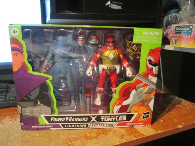 Power Rangers X TMNT Lightning Collection Morphed Raphael & Foot Soldier Tommy