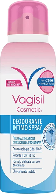 Deodorante Intimo Spray. Freschezza Prolungata Fino 24 Ore, Protegge Dagli Odori