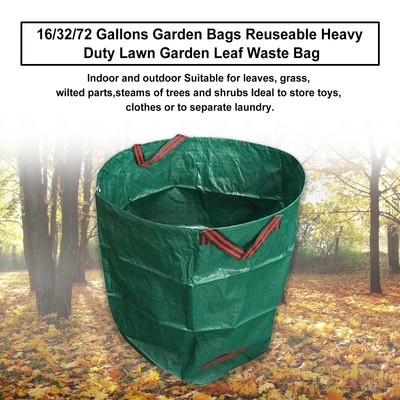 Branches Ronces Sacs à Déchets de Jardin,Sacs à Déchets Imperméables et Résistants à la Déchirur-Réutilisable,Conteneur pliable en tissu Oxford,pour Récupérer des Feuilles Mauvaise Herbe 113L 
