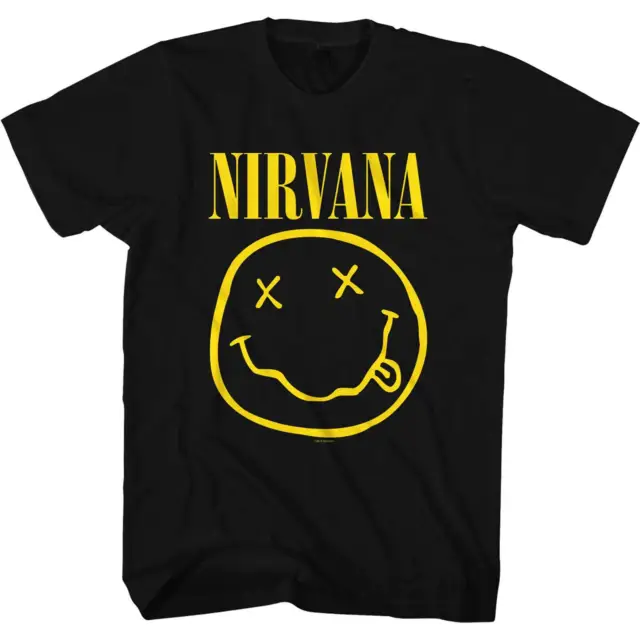 Official Nirvana Smiley Face  T-Shirt New Unisex Licensed Merch