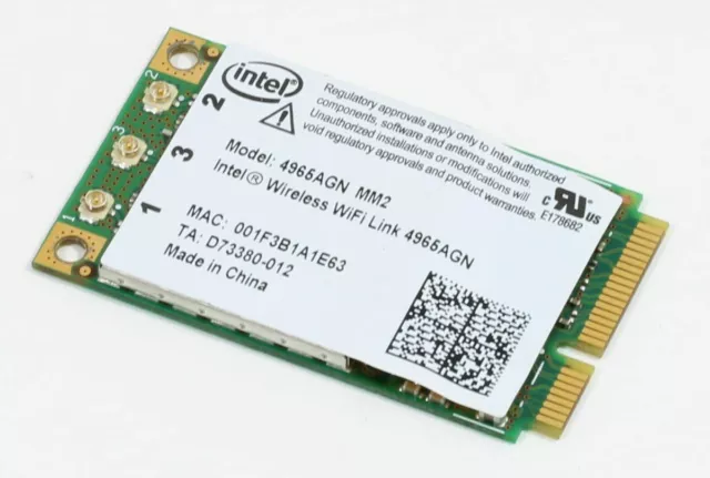 Intel 4965AGN Notebook Adaptateur WLAN Module Mini Pcie Carte sans Fil Utilisé