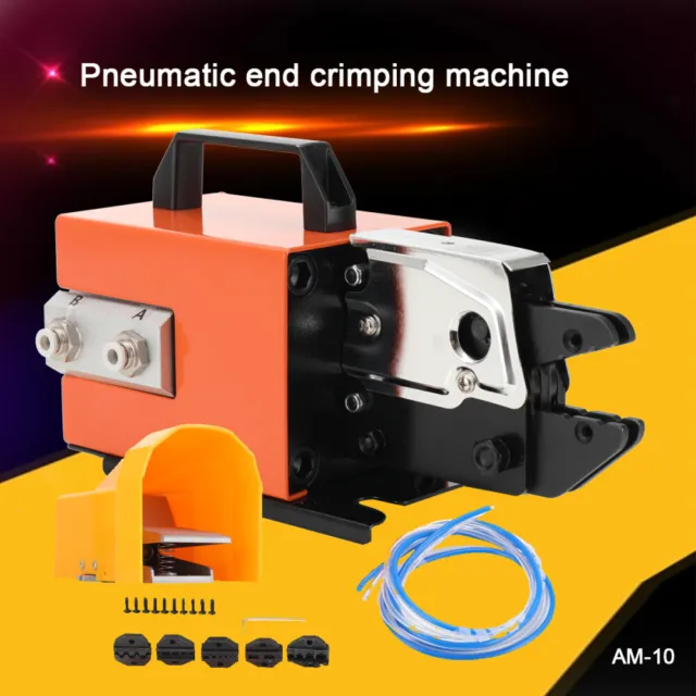 Pneumatic End Crimping Machine AM-10 Terminal Crimper Pliers Tool 0.5-0.7MPA