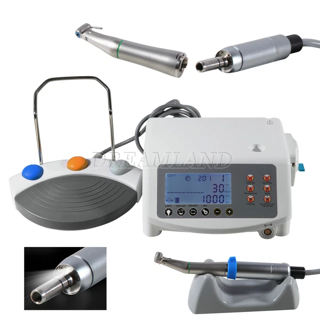 DENTAL LED BRUSHLESS Implant Motor Surgical System with 201 Contra