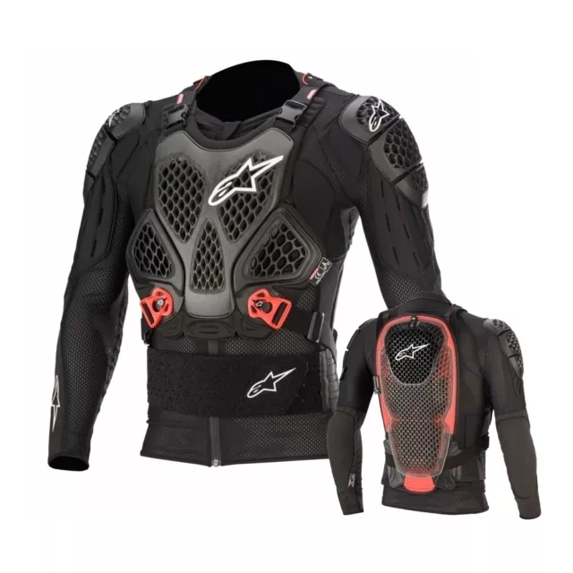 Protektorenjacke Alpinestars Bionic Tech V2 MX Enduro Protektor schwarz rot S