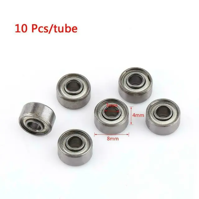 10Pc 693ZZ Miniature Metal Double Shielded   Bearings 3*8*4 3x8x4mm