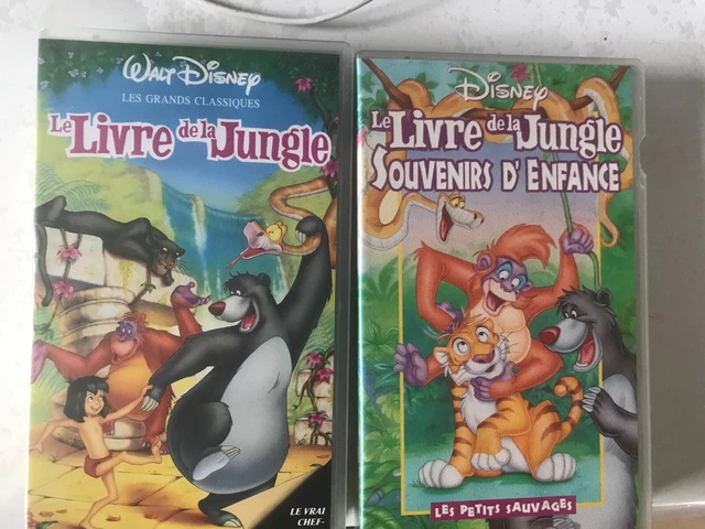 K7 VHS / Cassette Video - Disney -Lot - Le Livre De La Jungle Et