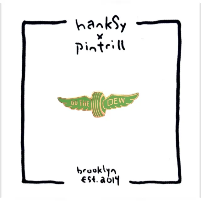 ⚡RARE⚡PINTRILL x HANKSY MOUNTAIN DEW WINGS PIN *BRAND NEW* LIMITED EDITION 🥤