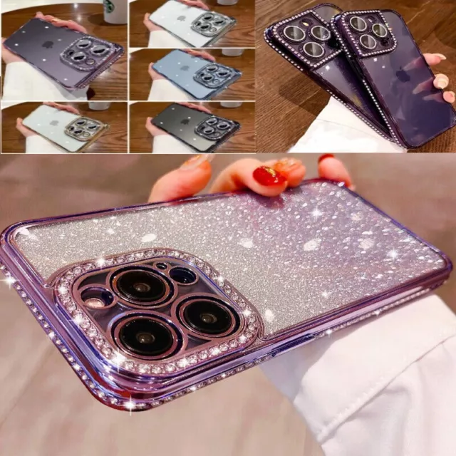 iPhone 14 Plus Glitter Sparkly Case with Ring Holder – MobileWrap