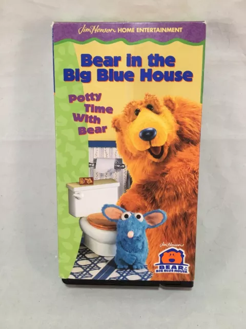 BEAR IN THE Big Blue House VHS Storytelling with Bear Kids Potty Time ...