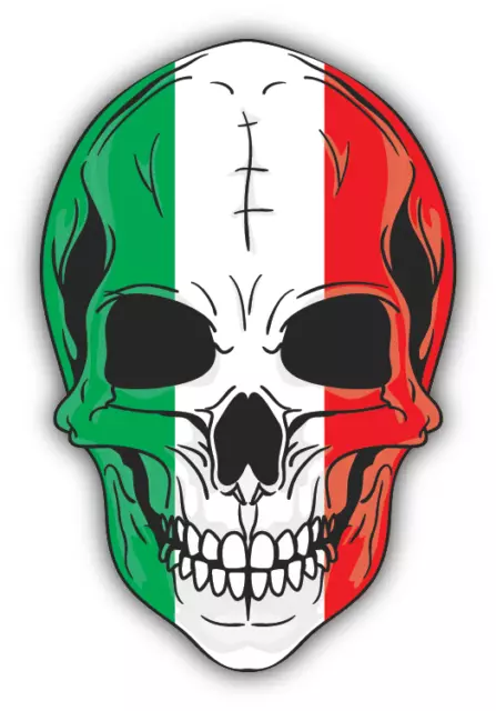 AUFKLEBER TOTENKOPF ITALIEN Italian Skull Sticker 8 x 6 cm Helm Airbrush  EUR 5,95 - PicClick DE