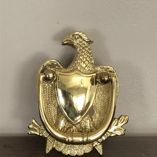 Vintage Brass American Federal Eagle Door Knocker