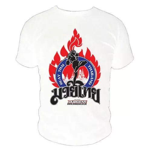T-SHIRT BIANCA ""KAO"" CASUAL MUAY THAI TRAINING FIGHTING TOP (Loose fit) (XS-L)