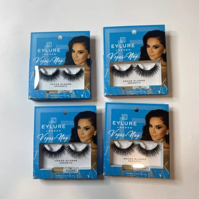 Eylure Vegas Nay Grand Glamour False Eyelashes- 4 BOXES