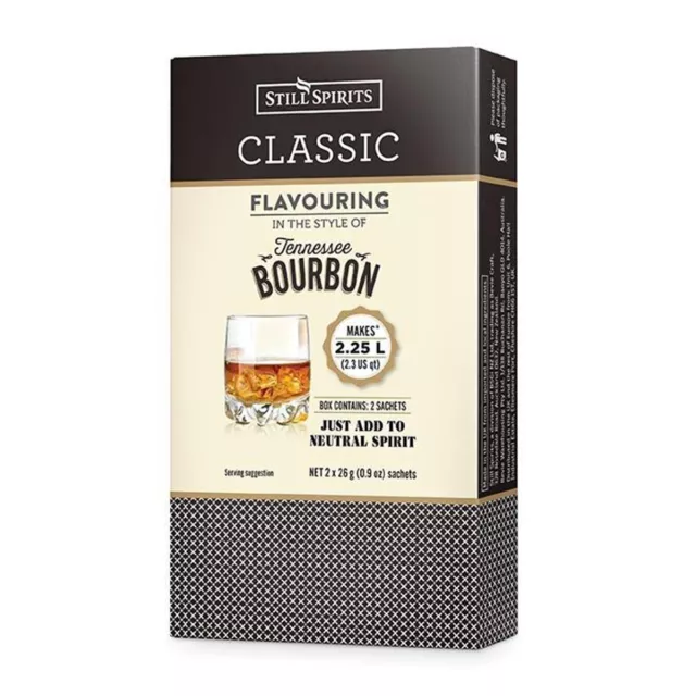 Still Spirits Classic Tennessee Bourbon Essences 2 Sachets Makes 2.25L Brew