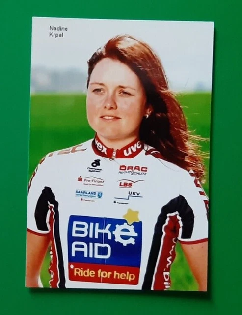 CYCLISME PHOTO cycliste NADINE KRPAL équipe BIKE AID QUANTEL 2010 EUR 1