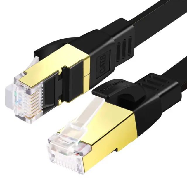 Câble Ethernet Cat8 40Gbps Mini câble réseau RJ 45 mince pour ordinateurs  portables PS 4 routeur 2000MHz Internet Lan cordon câble RJ45