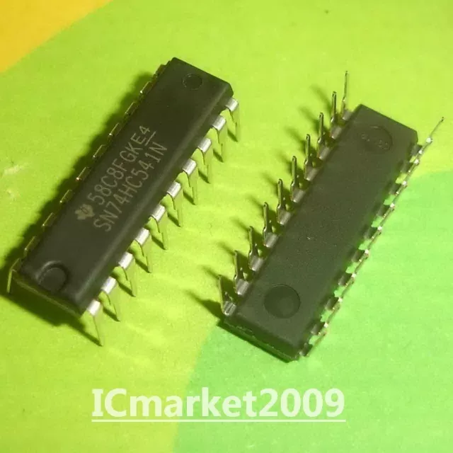 10 PCS SN74HC541N DIP-20 74HC541N 74HC541 Octal Buffer/Line Driver 3-State Chip