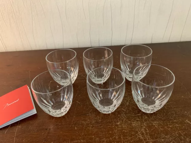 7 verres à liqueur modèle Massena en cristal de Baccarat (prix à la pièce)