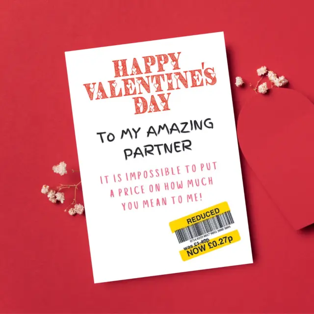 Valentines Day Card For Partner, Funny Valentines Day Card, Valentines Cards