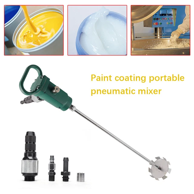 Pneumatic Paint Mixer Air Agitator Blender Stirrer Tank Barrel Mix Tool 2500RPM