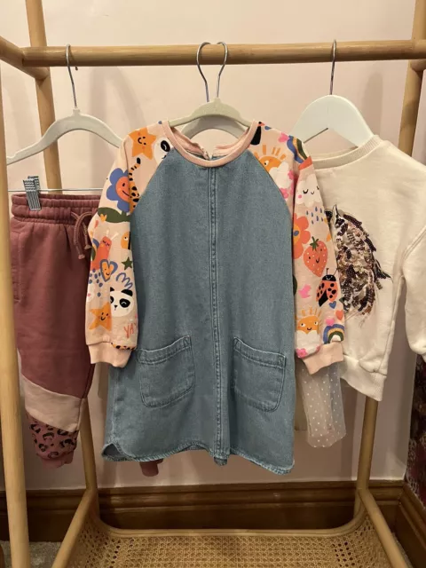 Pacchetto vestiti ragazze Next età 2-3 anni maglione abito felpa jogger gonna 2
