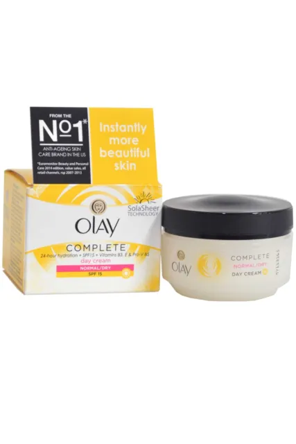 Olay Essentiels Jour Crème Soin Complet 50ml Normal/Sec Peau SPF15