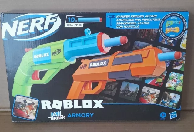 NERF X ROBLOX* MM2 Shark Seeker + Jailbreak Armory Blasters Review! 