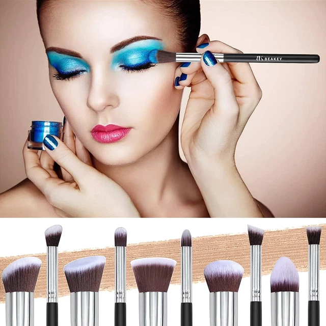 Pennelli Make Up BEAKEY Premium Synthetic Set di Pennello da Trucco 2