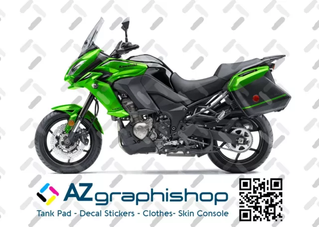 Sticker Set Kawasaki Versys 1000 2015-2017 Green Style FS-VERSYS-1000-15-17-G