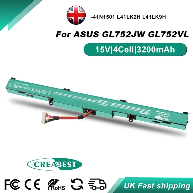 Nieuw A41N1501 batterij - asus A41N1501 laptop accu 15V 48Wh asus accu