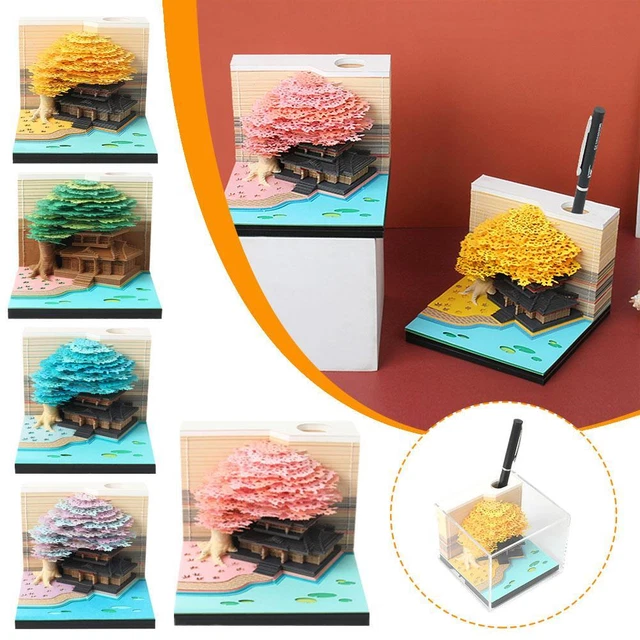 Blocco Note 3D Con Castello Magico - 150 Fogli, Scatola Display E Luci LED, Idea Regalo Originale