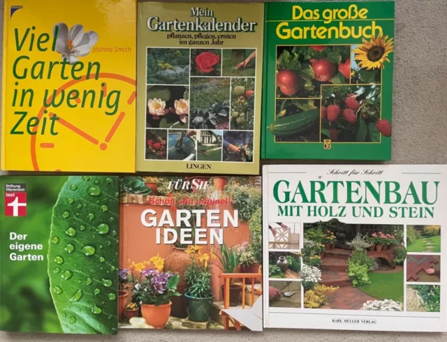 Gartenbücher Konvolut 5 Stück