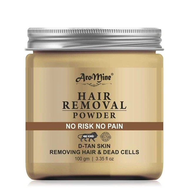 AroMine Naturel & Organique Épilation Poudre Tout Cheveux et Peau Type - 100gm
