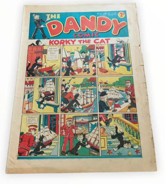 Dandy Comic No 27 4th June 1938 Rare Early Dandy Comic #27