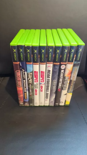 Lot of 10 Original Xbox Games ALL CIB - Various Conditions , Untested