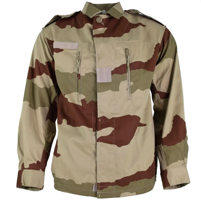 Veste Militaire Style F2 Avec Drapeaux Allemands - 4 Poches, Kaki, Coupe Regular, Occasion TB