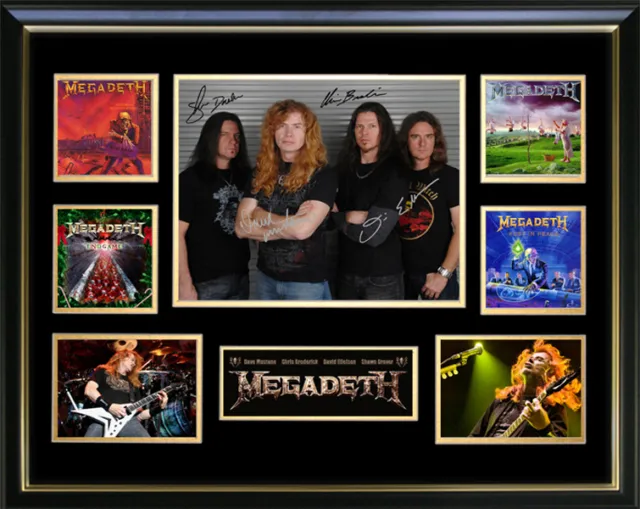 Megadeth Signed Framed Memorabilia