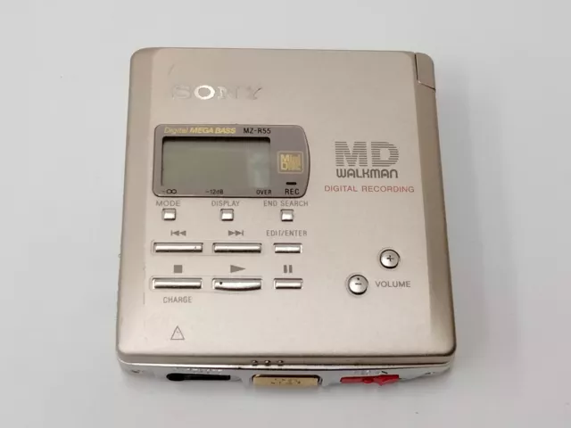 Reproductor grabador portátil Sony MD Walkman MZ-R55 plateado